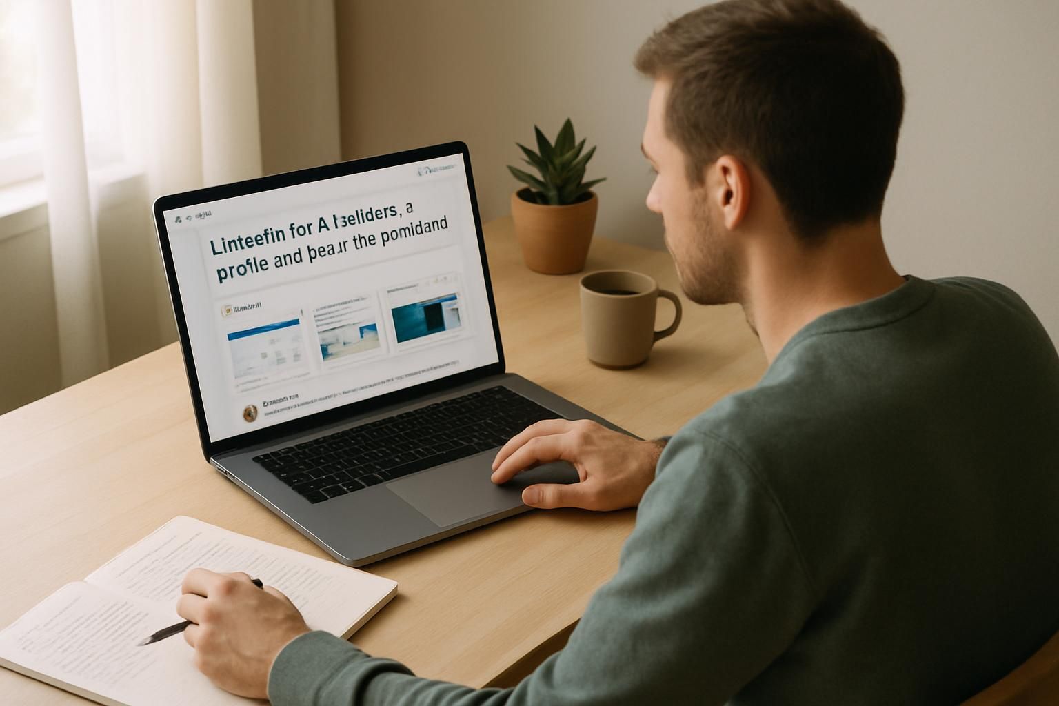 Illustration of stacked message cards with a notification, standing for inbound messages from a profile that works